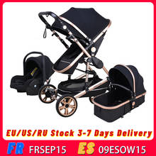 Babyfond Baby Stroller High Landscape Baby Cart  3 In 1 Baby Pram   With Car Seat 2 In 1 Baby Stroller CE Safety 2024 - buy cheap