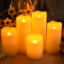 1PCS Flameless LED Candle Light Smooth Uneven Edge Paraffin Wax LED Candle for Wedding Party/Home/Christmas/Decor Night Light 2024 - buy cheap