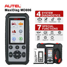 Autel MD806 OBD2 Scanner Diagnostic Auto Tool Car Diagnostic Four System Diagnosis EPB/Oil Reset/BMS DPF Batter Than MD805 MD802 2024 - buy cheap