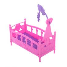 Novo berço de balanço cama boneca casa brinquedo móveis para kelly boneca acessórios meninas brinquedo presente 19qf 2024 - compre barato