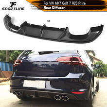 Carbon Fiber / FRP Rear Bumper Diffuser Lip Spoiler Fits for Volkswagen VW GOLF 7 VII MK7 R R-LINE Hatchback 2014 - 2017 2024 - buy cheap