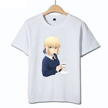 Унисекс Fate/Zero Saber двух измерениях Arturia Пендрагон хлопковые свободные дышащие удобные футболка-безрукавка футболка 2024 - купить недорого