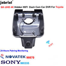Скрытый Автомобильный видеорегистратор UHD 4K Wifi Full HD 2160P, видеорегистратор для Toyota Highlander для Toyota Kluger 2018 2019 2020 2021 2024 - купить недорого