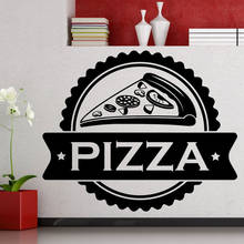 Pegatinas de pared extraíbles de Pizza, Fondo de cocina, hogar, comida rápida, restaurante Ene, calcomanía de pared, Mural impermeable, póster WL108 2024 - compra barato