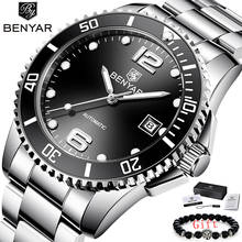 BENYAR 2019New Automatic Mechanical Watch Mens Fashion Business Watches Top Brand Luxury Sports Stainless Steel Men WristWatches 2024 - buy cheap