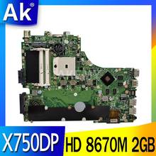 90MB01N0-R00020 EDP 30Pin X750DP laptop Motherboard REV:2.0 For ASUS R510D X550 X550DP K550D X550D K550DP HD 8670M 2GB mainboard 2024 - buy cheap