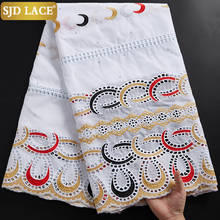 SJD LACE Swiss Voile Lace In Switzerland Punch Cotton Latest African Lace Fabric Popular Dubai Cottons For Daily Dress Sew A2341 2024 - buy cheap