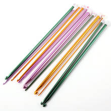 11Pcs 2-8mm  Aluminum TUNISIAN AFGHAN Crochet Hook Knitting Needles Multicolour 2024 - buy cheap