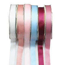 10M*2.4cm Polyester Silver Edge Double-sided Ribbon DIY Textile Tape Bouquet/Gift Wrapping/Bow Knot/Clothing Sewing Accessories 2024 - buy cheap