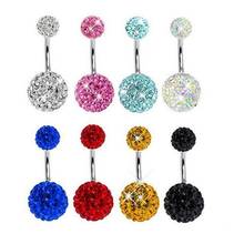 Sexy Crystal Navel Ring Bar Barbell Dangle Body Piercing Nombril Ombligo Belly Button Rings Men Women Body Jewelry 2024 - buy cheap