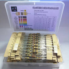1/4W 5% 640pcs 64 Values 1R - 10MR Carbon Film Resistor Assorted Kit Set 2024 - buy cheap