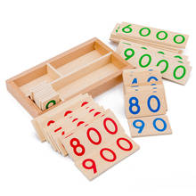 Juguetes Educativos Digitales Montessori de madera para niños, tarjeta con número 1-9000, materiales Montessori, ayuda para la enseñanza de matemáticas 2024 - compra barato