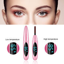 Electric Heated Eyelash Curler USB Charge Makeup Kit Long Lasting Natural Curling Eyelash Beauty Tools with Digital Display 2024 - buy cheap