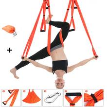 Aerial Yoga Hammock Flying Swing Trapeze Anti-gravity Yoga Hammock 6 Handles Strap Sports Exercises Device Home Gym Hanging Belt 2024 - buy cheap