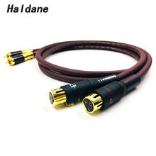 Haldane Pair HIFI 2RCA Male to 2 XLR Female Cable RCA XLR Interconnect Audio Cable Gold plated PLUG for Prism OMNI 2 Wire 2024 - buy cheap