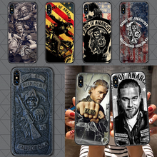 Sons of Anarchy тв мобильный телефон чехол Корпус для iphone 5 5s se 2, 6, 6s, 7, 8, 12 мини plus X XS XR 11 PRO MAX черный арт премьер-довольно 2024 - купить недорого