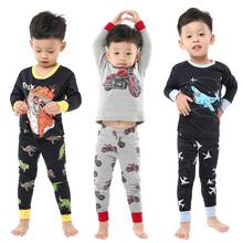 Conjuntos de roupas infantis meninos roupa de dormir crianças pijamas conjunto de bebê meninas algodão dos desenhos animados pijamas primavera outono 2024 - compre barato