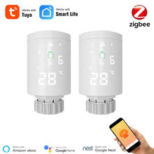 Tuya Smart Zigbee Smart TRV Radiator WiFi Temperature Controller Programmable Radiator Valve Smart APP Control Alexa Compatible 2024 - buy cheap
