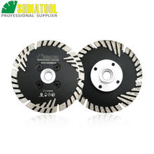 SHDIATOOL 2pcs 105mm Hot pressed Diamond turbo Blade with Slant protection teeth 4inch M14 flange cutting disc 2024 - buy cheap