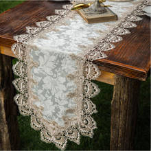 Super European Embroidery lace table runner elegant table runners brief modern table cover Piano towel dining tablecloth quality 2024 - buy cheap