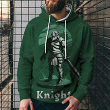 Catholic Knight Hoodies Men Trendy Autumn 3D Printed Sweatshirts  Knight Cross Pattern Long Sleeve Hooded Pullover Casual Tops 2024 - купить недорого