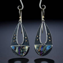 Vintage Elegant Resin Dangle Earrings For Women Fashion Bohemian Long Hollow Water Drop Triangle  Earring Jewelry O5D396 2024 - buy cheap