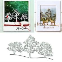 Trees DIY Metal Cutting Dies Stencil Scrapbooking Album Paper Card Crafts Decor 2024 - buy cheap