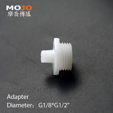 Free shipping! MJ-G1/8-G1/2  PE material plastic Inner screw change to outer screw G1/8 to G1/2 (100pcs/lots) 2024 - buy cheap