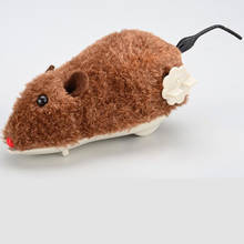 Plush Mechanical Motion Rat Toys Creative Clockwork Toy Wireless Winding Mechanism Mouse Toy for Cat Dog Pet Trick Playing Toy 2024 - buy cheap