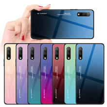 Gradient Tempered Glass Phone Case For Huawei P20 Pro P30 Mate 20 Lite P smart Z 2019 Cover For Honor 8X 9X 9 10 20 Lite Coque 2024 - buy cheap