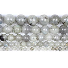 Natural Stone Beads White Labradorite Round Loose Beads for Jewelry Making Needlework DIY Bracelet Strand 4 6 8 10 12mm 2024 - buy cheap