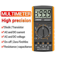 DT9205A+ Digital Multimeter LCD Display 1999 Count Manual Range Universal Meter AC/DC Resistance Capacitance Transistor Tester 2024 - buy cheap