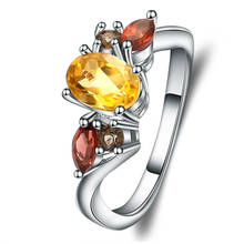 Женское кольцо с дымчатым кварцем, из серебра 925 пробы 2024 - купить недорого