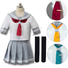 japanese school uniform skirt Anime Love Live Sunshine takami chika Girls Sailor Aqours lovelive aqours cosplay halloween 2024 - buy cheap