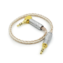 HaaFee-Cable de Audio de 3,5mm, conector macho a macho, AUX, para coche, reproductor MP3, estéreos domésticos, hecho a mano (7,9 pulgadas/0,2 m) 2024 - compra barato