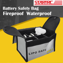 Startrc-bolsa de segurança com bateria de lipo, à prova de fogo, bolsa de segurança à prova d'água para modelos rc, multicopter de drone, carro e barco 2024 - compre barato