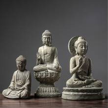 3 estilos de resina figura buda estátua buddist chinês personagem decoração para sala estar entrada 2024 - compre barato