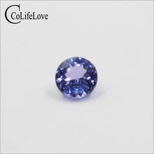 4mm & 5mm 100% Natural Tanzanite Loose Gemstone round cut tanzanite gemstone for jewelry DIY 2024 - buy cheap