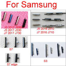 Для Samsung Galaxy S3 i9300 S7 Edge J5 J7 2016 J510 J710 / J3 J5 J7 2017 J730 J530 J330 Боковая кнопка включения/выключения громкости 2024 - купить недорого