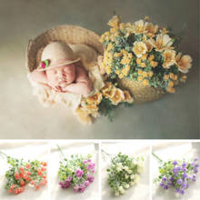 Newborn Photograpy Props Mini Succulent Flower Baby Photo Prop Decorations Infant Shoot Accessories Good Photography Effect 2024 - buy cheap