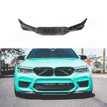 Carbon Fiber / FRP Unpainted Material Front Bumper lip Spoiler For BMW 5 Series F90 M5 Sedan 2018 2019 2020 2024 - buy cheap