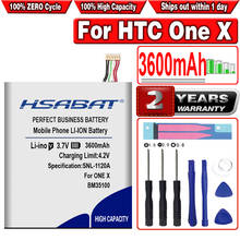 HSABAT 100% New 3600mAh BM35100 Battery for HTC One X Battery S720e /One S Z520e BJ83100 One X+ S728E 720T X720d X325E X325S G23 2024 - buy cheap