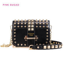 Pink Sugao crossbody bag for women luxury handbags women bags designer women purse rivet purses and handbags ladies tote bag 2024 - buy cheap