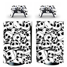 Skull Style PS5 Disc Edition Skin Sticker for Playstation 5 Console & 2 Controllers Decal Vinyl Protective Skins Style 1 2024 - buy cheap