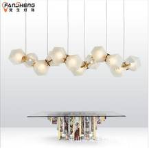 European post-modern restaurant chandeliers simple personality molecular lights American living room hotel bar designer creative 2024 - buy cheap