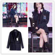 kpop IU Lee Ji Eun Korean loose wild temperament blazers women Elegant Office Ladies Streetwear Long Sleeve Blazer Cardigan Coat 2024 - buy cheap