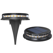 New Solar Ground Light LED Warm Light Outdoor Solar Disk Light Waterproof In Ground Lights Solar Garden Light Landscape Light 2024 - buy cheap