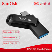 Sandisk Original USB Flash Drive Pendrive 128GB Flash Drive USB 3.1 Type-C 64GB Dual OTG 3.1 32GB Pen Drive flash drives case 2024 - buy cheap