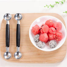 1Pc Household Stainless Steel Double-end Melon Ice Cream Baller Scoop Fruit Spoon Kitchen Gadgets 2024 - buy cheap