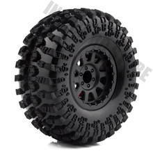 4PCS 2.2inch Rubber Tyres & Plastic Beadlock Wheel Rim for 1/10 RC Rock Crawler Axial SCX10 RR10 WRAITH 2024 - buy cheap